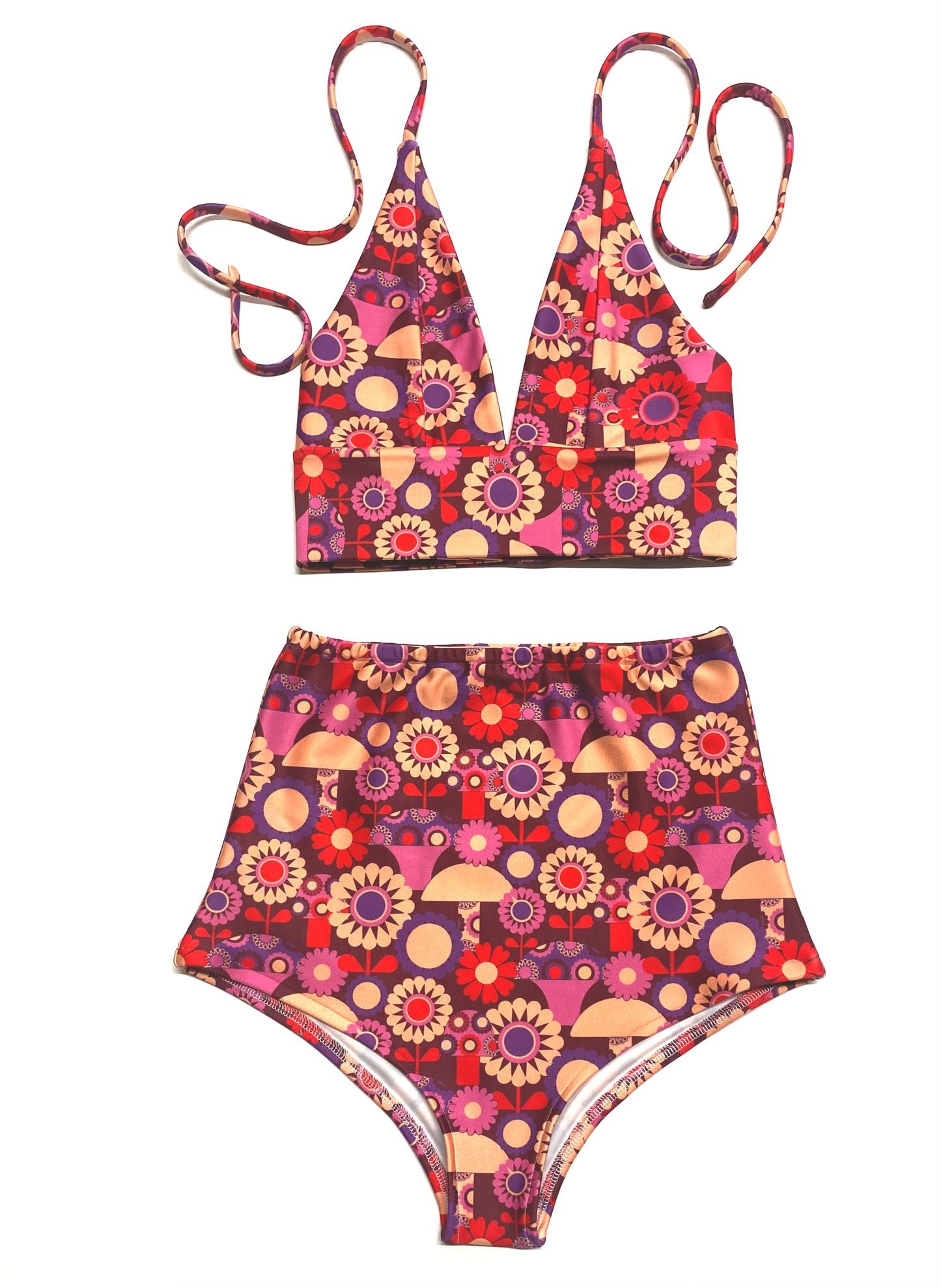 Retro Swim - Mushroom Flower Pop/Purple
